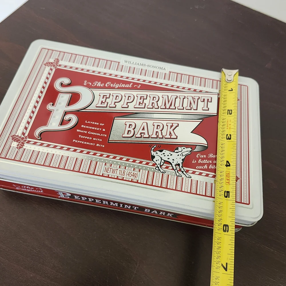 Williams-Sonoma Peppermint Bark Tin